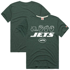 New York Jets Homage Unisex NFL ASL Collection by Love Sign Tri-Blend T-Shirt | NFL Near me