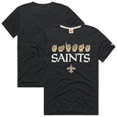 New Orleans Saints Homage Unisex NFL ASL Collection by Love Sign Tri-Blend T-Shirt | NFL New