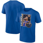 Blue Jalen Brunson New York Knicks '90s Player Graphic T-Shirt | NBA