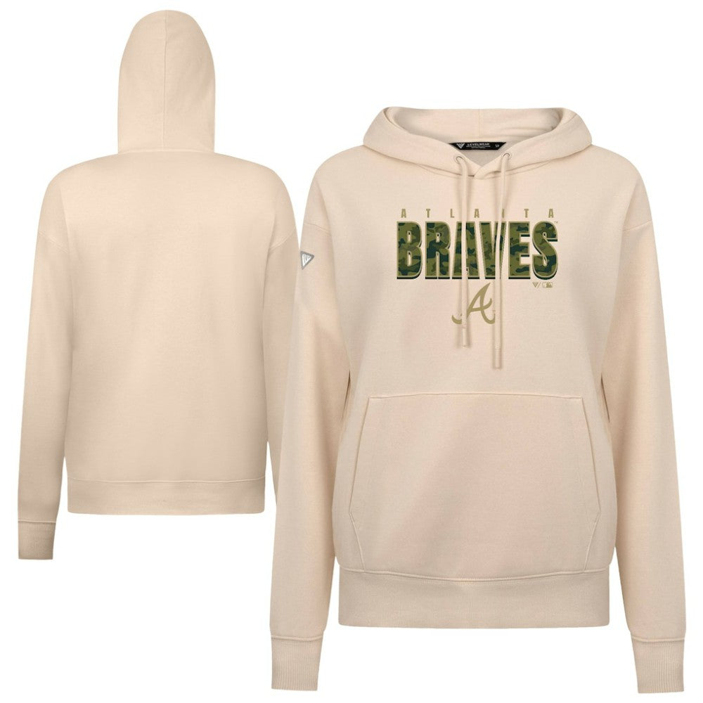 Atlanta Braves Levelwear Women's Adorn Protect W Pullover Hoodie - MLB Hoodies
