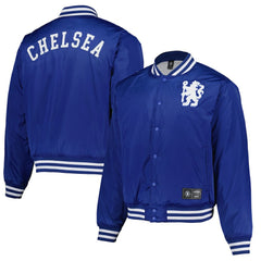 Chelsea Collegiate Sateen Full-Snap Jacket