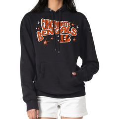 Cincinnati Bengals Starter Women's Fireworks Fleece Pullover Hoodie | NFL Discount