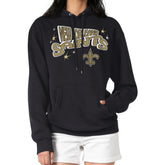 New Orleans Saints Starter Women's Fireworks Fleece Pullover Hoodie | NFL New