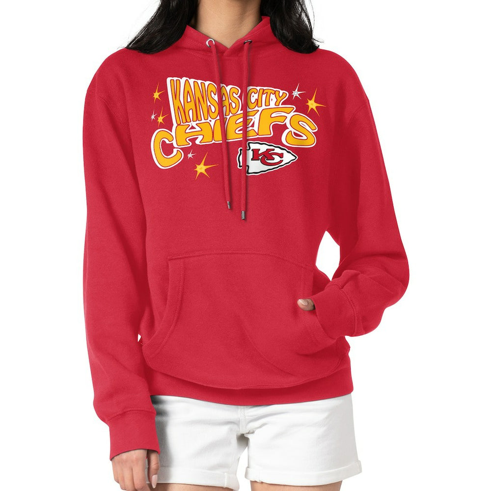 Kansas City Chiefs Starter Women's Fireworks Fleece Pullover Hoodie | NFL Hot