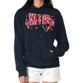 Houston Texans Starter Women's Fireworks Fleece Pullover Hoodie | NFL Discount