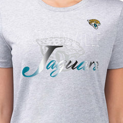 Jacksonville Jaguars G-III 4Her by Carl Banks Women's Super-Slim Fit Lightweight Shadow Logo T-Shirt | NFL Sale