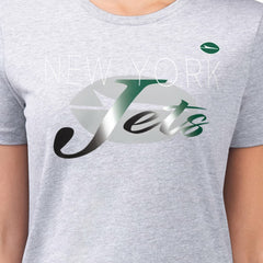 New York Jets G-III 4Her by Carl Banks Women's Super-Slim Fit Lightweight Shadow Logo T-Shirt | NFL Outlet