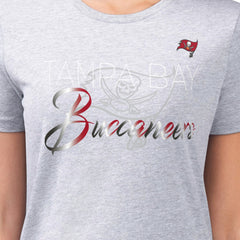 Tampa Bay Buccaneers G-III 4Her by Carl Banks Women's Super-Slim Fit Lightweight Shadow Logo T-Shirt | NFL Discount