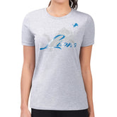 Detroit Lions G-III 4Her by Carl Banks Women's Super-Slim Fit Lightweight Shadow Logo T-Shirt | NFL Outlet