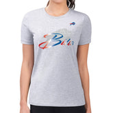 Buffalo Bills G-III 4Her by Carl Banks Women's Super-Slim Fit Lightweight Shadow Logo T-Shirt | NFL Discount