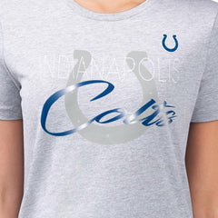Indianapolis Colts G-III 4Her by Carl Banks Women's Super-Slim Fit Lightweight Shadow Logo T-Shirt | NFL On sale