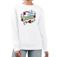 Los Angeles Chargers G-III 4Her by Carl Banks Women's Roses Fleece Tri-Blend Pullover Sweatshirt | NFL US