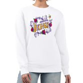 Minnesota Vikings G-III 4Her by Carl Banks Women's Roses Fleece Tri-Blend Pullover Sweatshirt | NFL Discount