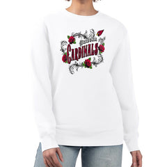 Arizona Cardinals G-III 4Her by Carl Banks Women's Roses Fleece Tri-Blend Pullover Sweatshirt | NFL New