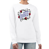 Baltimore Ravens G-III 4Her by Carl Banks Women's Roses Fleece Tri-Blend Pullover Sweatshirt | NFL Near me