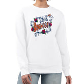 Denver Broncos G-III 4Her by Carl Banks Women's Roses Fleece Tri-Blend Pullover Sweatshirt | NFL Sale