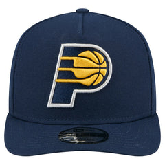 Navy Indiana Pacers Core Logo A-Frame 9FIFTY Snapback Hat | NBA