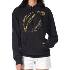 Minnesota Vikings G-III 4Her by Carl Banks Women's Metallic Print Football Sketch Fleece Pullover Hoodie | NFL On sale