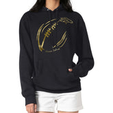 Denver Broncos G-III 4Her by Carl Banks Women's Metallic Print Football Sketch Fleece Pullover Hoodie | NFL Online