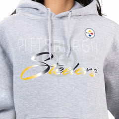 Pittsburgh Steelers G-III 4Her by Carl Banks Women's Shadow Logo Fleece Pullover Hoodie | NFL Outlet