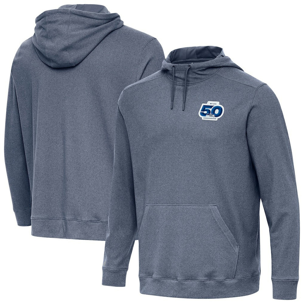Seattle Seahawks Antigua 50th Season Cloud Pullover Hoodie | NFL Hot
