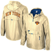 Tan New York Knicks Stadium Essentials Unisex 2025/26 City Edition Compete Quarter-Zip Hoodie Jacket | NBA