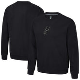 Black San Antonio Spurs Stadium Essentials Unisex Club Level Chenille Sweatshirt | NBA