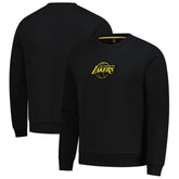 Black Los Angeles Lakers Stadium Essentials Unisex Club Level Chenille Sweatshirt | NBA