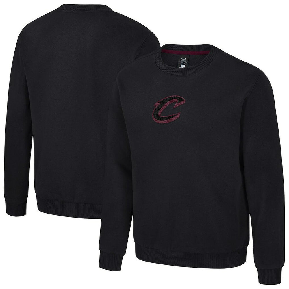 Black Cleveland Cavaliers Stadium Essentials Unisex Club Level Chenille Sweatshirt sale | NBA