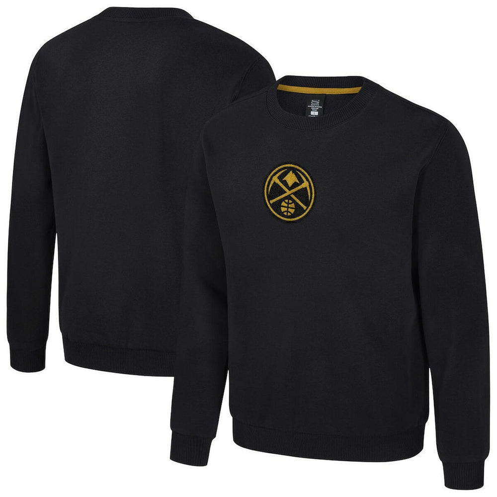 Black Denver Nuggets Stadium Essentials Unisex Club Level Chenille Sweatshirt sale | NBA