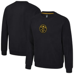 Black Denver Nuggets Stadium Essentials Unisex Club Level Chenille Sweatshirt sale | NBA