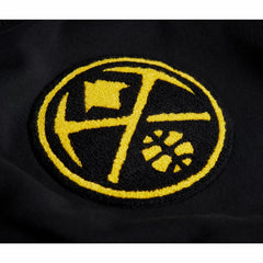 Black Denver Nuggets Stadium Essentials Unisex Club Level Chenille Sweatshirt sale | NBA