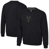 Black Milwaukee Bucks Stadium Essentials Unisex Club Level Chenille Sweatshirt | NBA