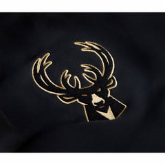 Black Milwaukee Bucks Stadium Essentials Unisex Club Level Chenille Sweatshirt | NBA