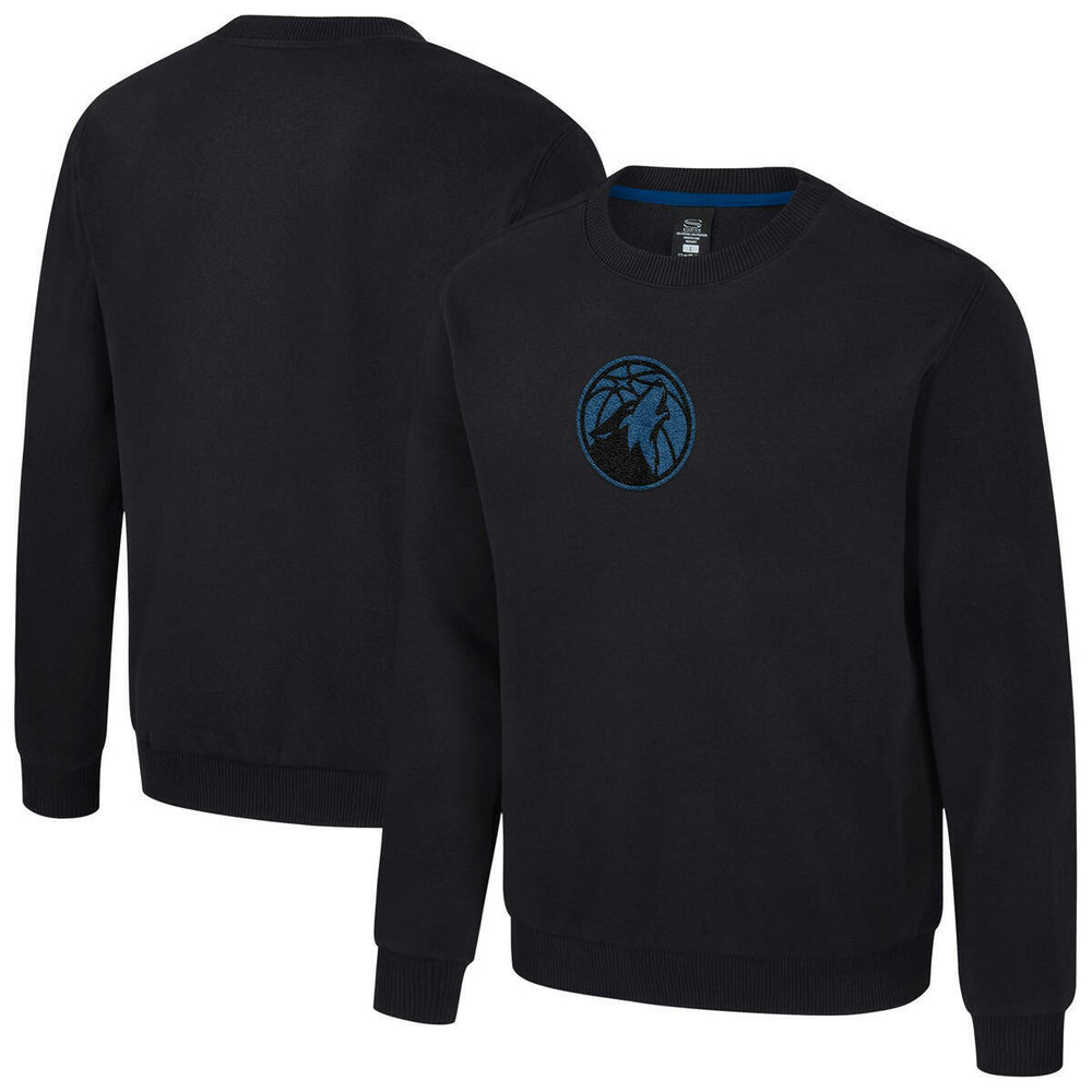 Black Minnesota Timberwolves Stadium Essentials Unisex Club Level Chenille Sweatshirt | NBA