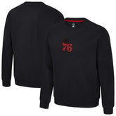 Black Philadelphia 76ers Stadium Essentials Unisex Club Level Chenille Sweatshirt | NBA