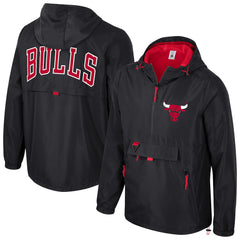 Black Chicago Bulls Stadium Essentials Unisex Compete Quarter-Zip Hoodie Jacket | NBA