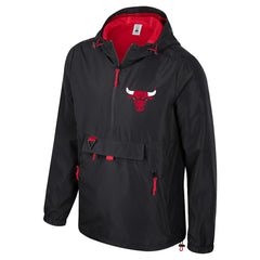 Black Chicago Bulls Stadium Essentials Unisex Compete Quarter-Zip Hoodie Jacket | NBA