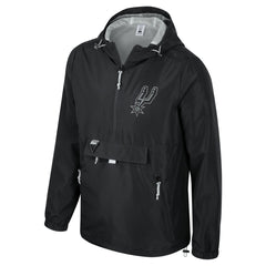 Black San Antonio Spurs Stadium Essentials Unisex Compete Quarter-Zip Hoodie Jacket | NBA