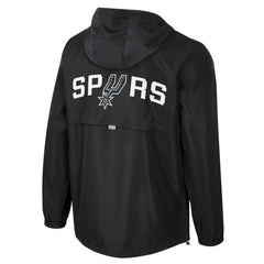 Black San Antonio Spurs Stadium Essentials Unisex Compete Quarter-Zip Hoodie Jacket | NBA