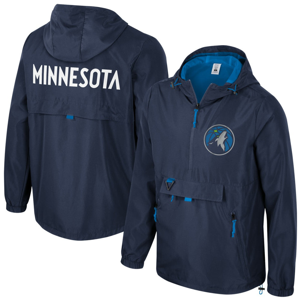 Navy Minnesota Timberwolves Stadium Essentials Unisex Compete Quarter-Zip Hoodie Jacket | NBA