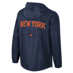 Blue New York Knicks Stadium Essentials Unisex Compete Quarter-Zip Hoodie Jacket | NBA