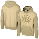 Khaki New York Knicks Stadium Essentials Unisex Rafters Burst Hoodie | NBA