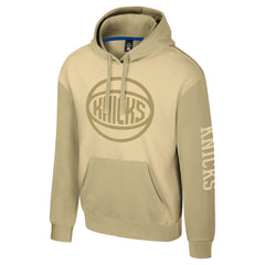 Khaki New York Knicks Stadium Essentials Unisex Rafters Burst Hoodie | NBA