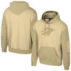 Khaki Oklahoma City Thunder Stadium Essentials Unisex Rafters Burst Hoodie | NBA