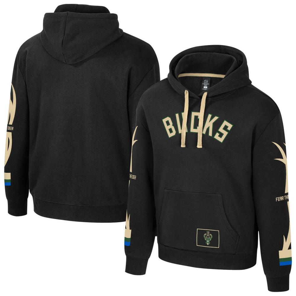 Black Milwaukee Bucks Stadium Essentials Unisex City Star Hoodie | NBA
