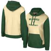 Cream Milwaukee Bucks Stadium Essentials Women's Rafters Road Trip Hoodie | NBA