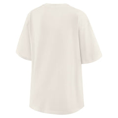 Cream New York Knicks WEAR by Erin Andrews Women's Ball Boyfriend T-Shirt | NBA