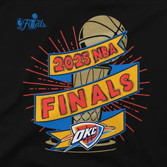 Black Oklahoma City Thunder Stadium Essentials Unisex 2025 NBA Finals Clutch T-Shirt | NBA