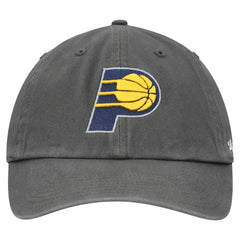 Charcoal Indiana Pacers '47 Primary Logo Clean Up Adjustable Hat | NBA